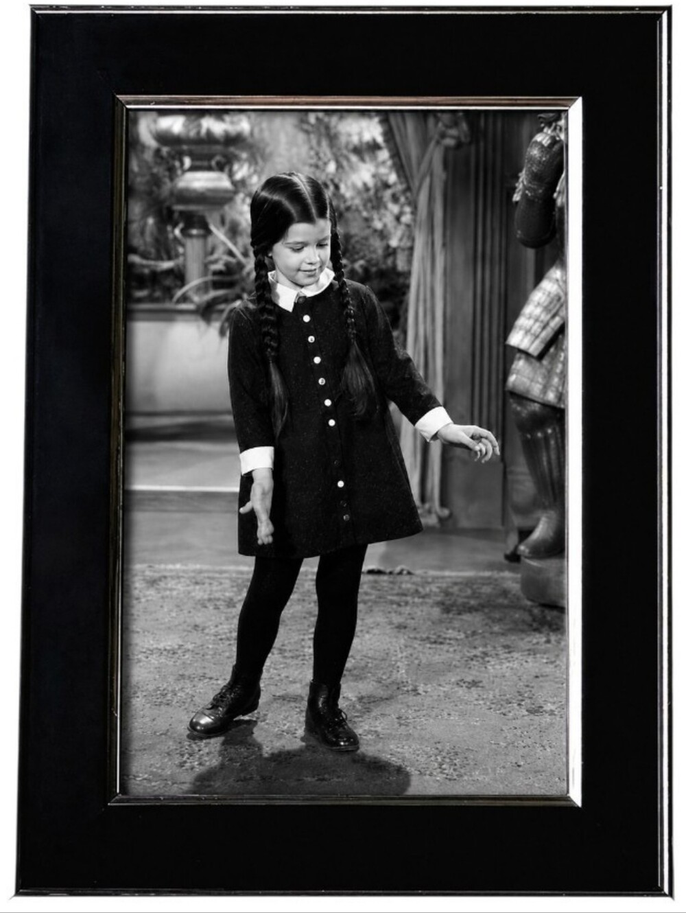 Addams Family Wednesday Addams Vintage 60s Gothic Fun Spooky Framed Photo Print